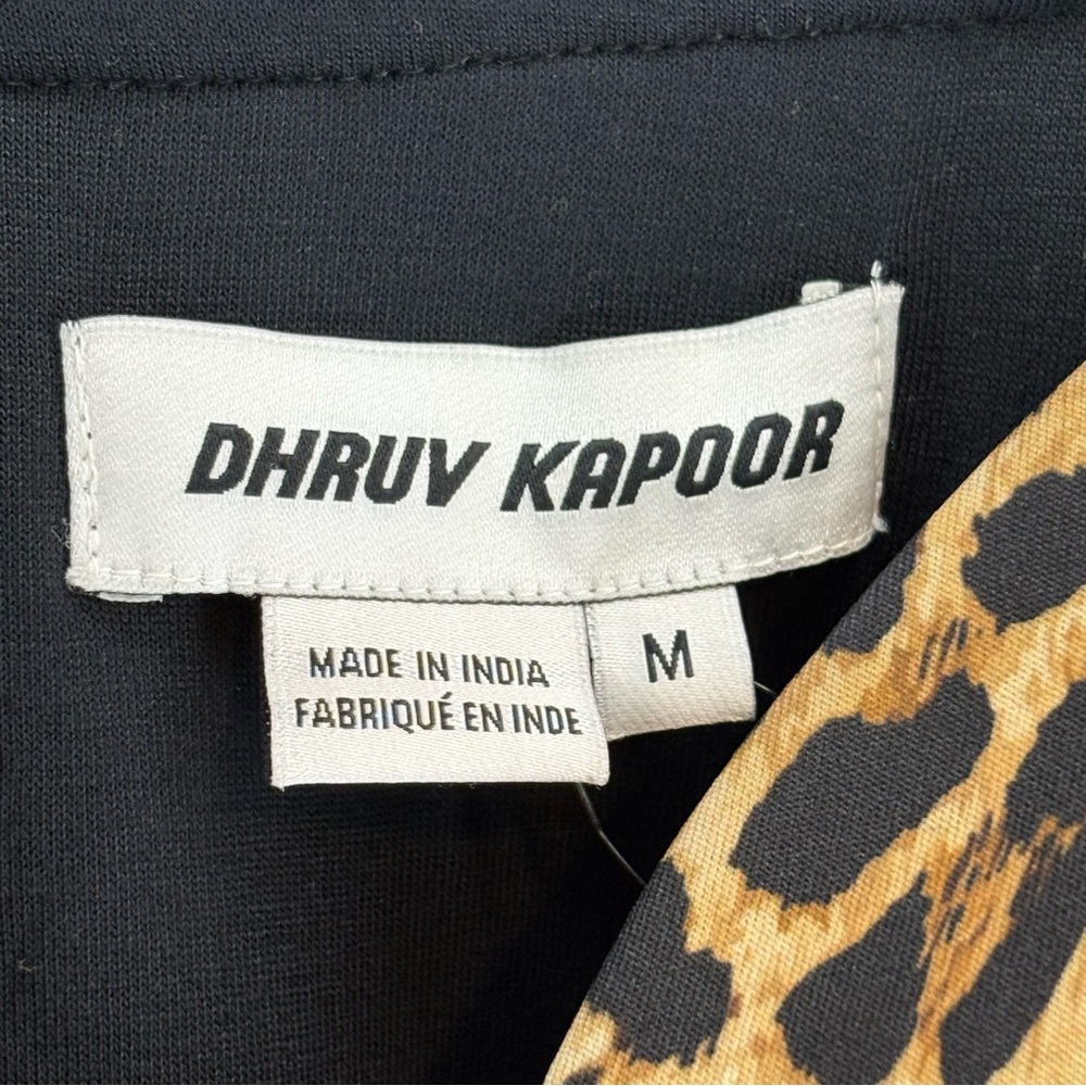 NWT Anthropologie X Dhruv Kapoor Leopard Print Mini Dress Size Medium - Picture 5 of 5